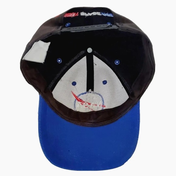 NASA Kennedy Space Center Blue Black Snapback Hat Cap Embroidered Logo Vintage - Picture 5 of 5